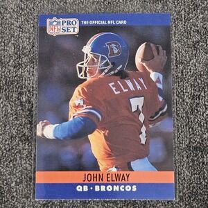 1990 Pro Set #88 John Elway Denver Broncos HOF